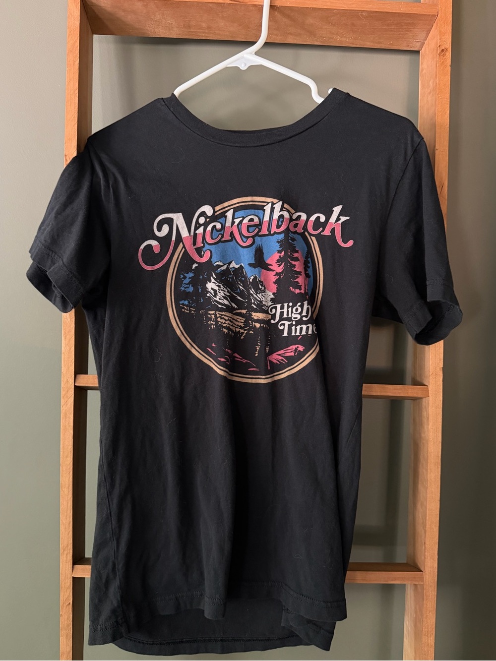Black Nickelback 'High Time' Graphic Tee
